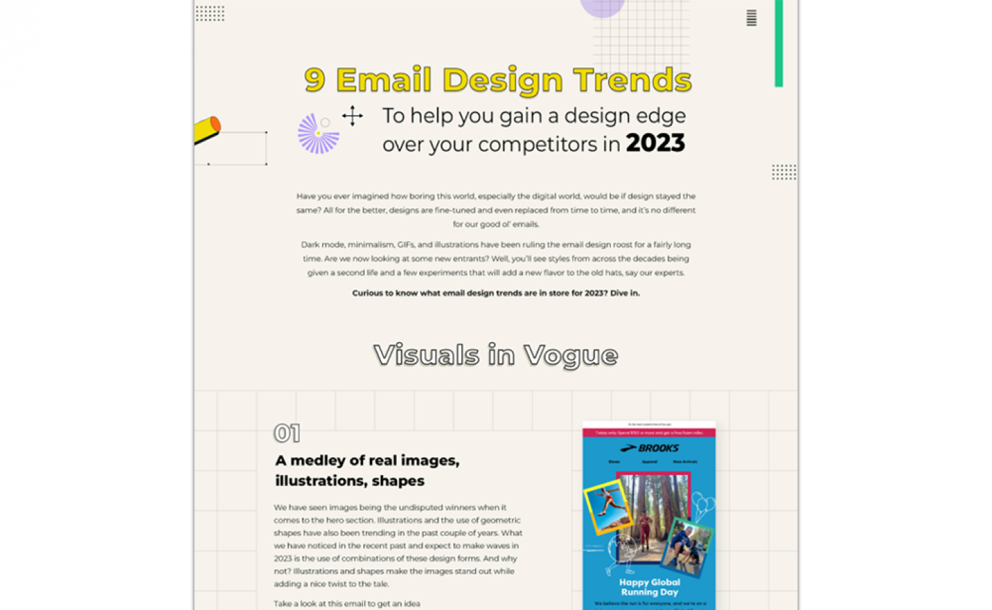 9 Email Design Trends To Help You Gain A Design Edge Over Your Competitor’s In 2023