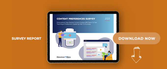 2023 Content Preferences Survey Report: Personalized, Data-Backed Content Enables B2B Teams To Fast Track Buyer Enablement, Speed Up Path To Purchase